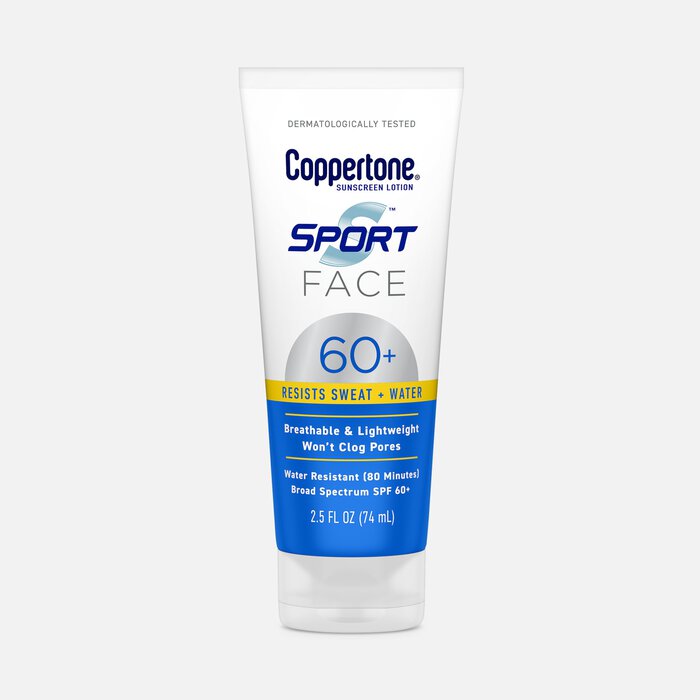 Coppertone Sport Face Sunscreen Lotion, SPF 60+, 2.5 fl oz., , large