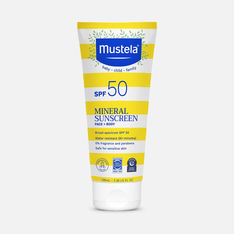 Mustela Mineral Sunscreen Lotion, SPF 50, 3.38 oz., , large image number 0