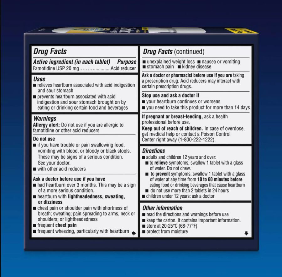 Zantac 360 Maximum Strength Acid Reducer, 20 mg Tablets, 90 ct., , large image number 1