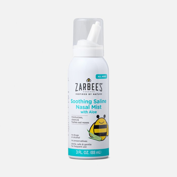 Zarbee's Naturals Soothing Saline Nasal Mist with Aloe, , large