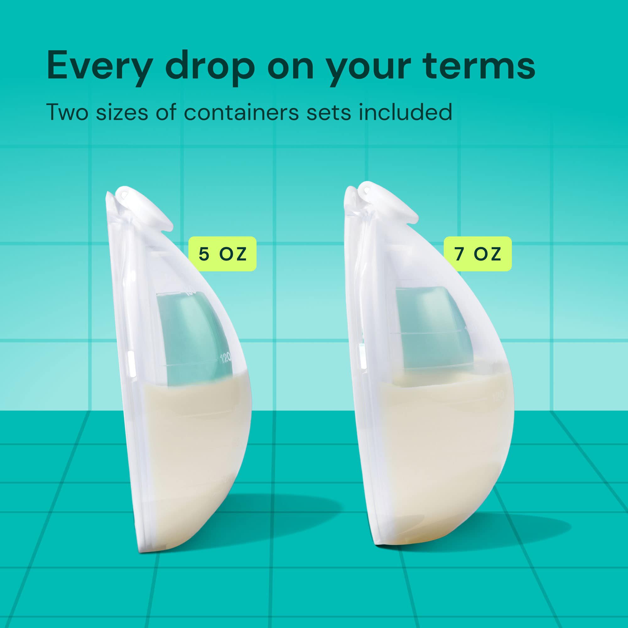 Willow Go® Wearable Breast Pump with Case, Sizing Inserts, and Milk Containers, , large