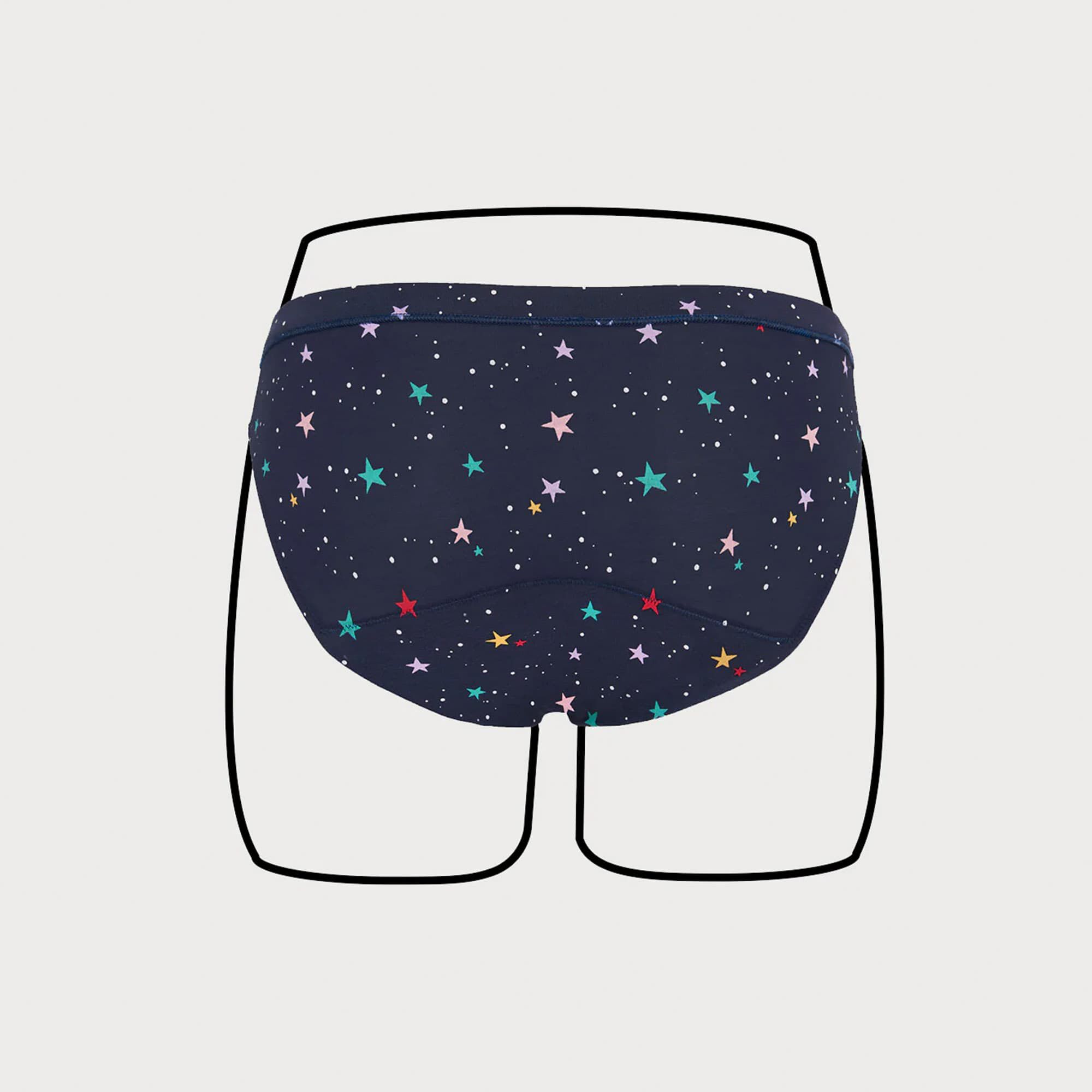 Thinx Teens All Day Bikini, Lucky Stars, , large