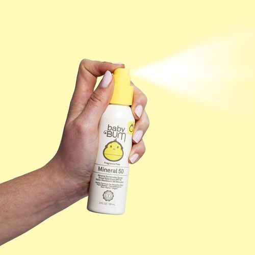 Baby Bum Mineral SPF 50 Sunscreen Spray-Fragrance Free, 3 oz., , large