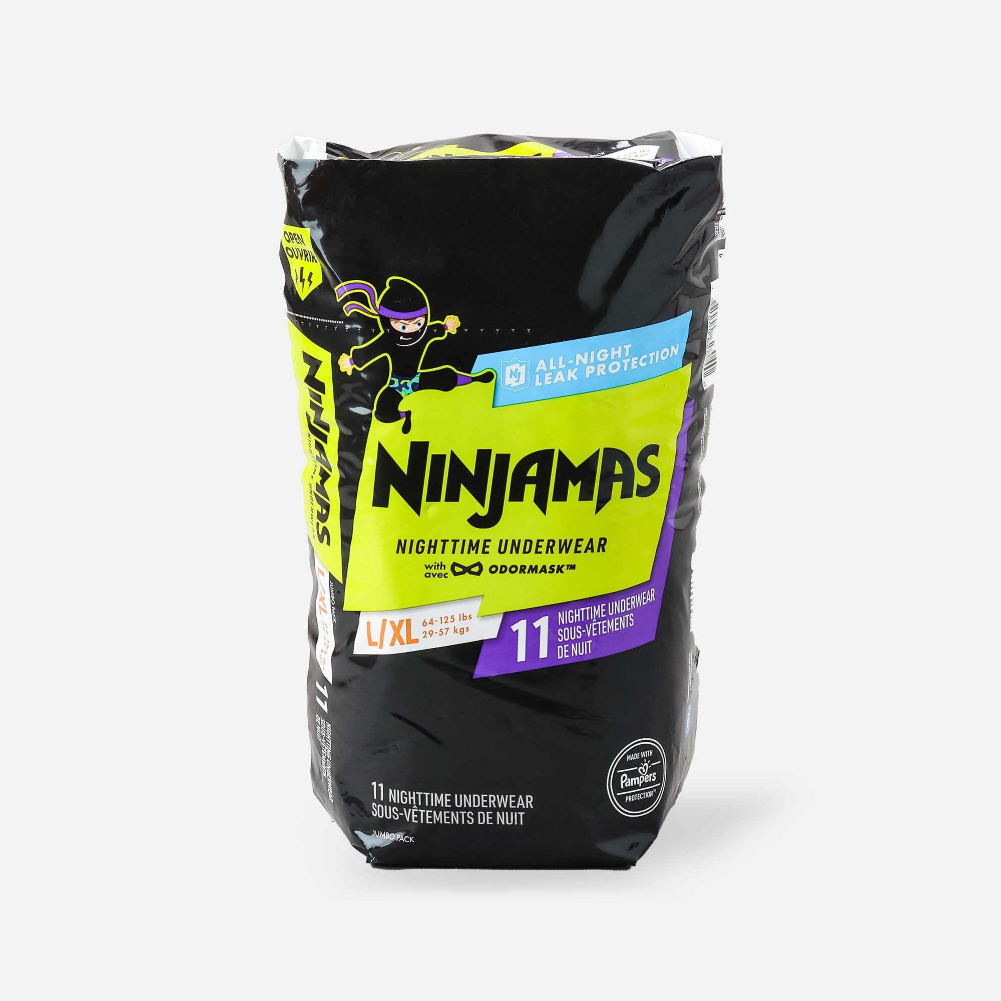 Ninjamas Nighttime Bedwetting Underwear for Boys, , large