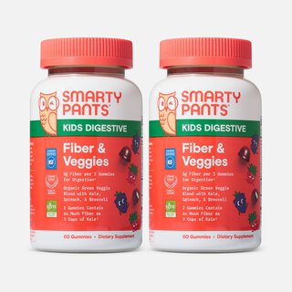 SmartyPants Kids Fiber and Veggies, 60 Gummies (2 pack)