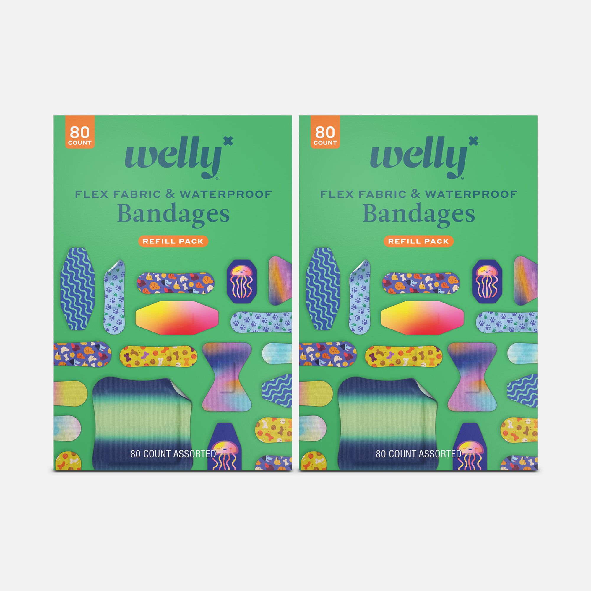 Welly Bravery Bandages Family Pack Carton Assorted, 80 ct. (2-Pack), , large