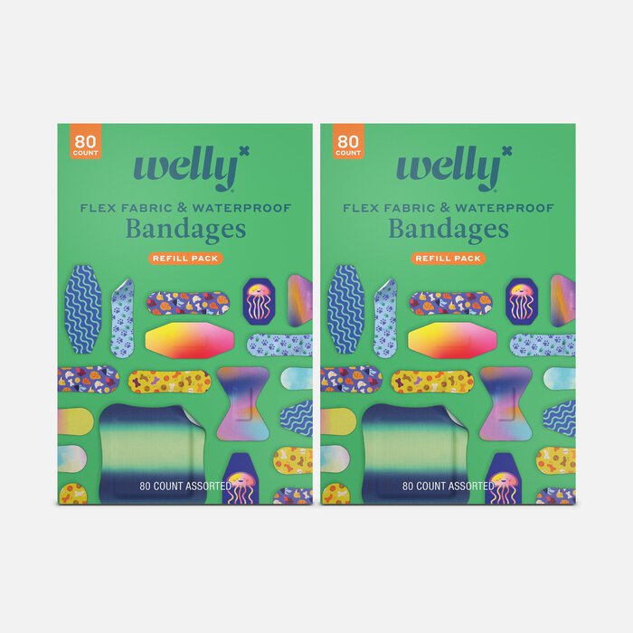Welly Bravery Bandages Family Pack Carton Assorted, 80 ct. (2-Pack), , large