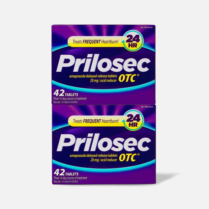 Prilosec OTC Heartburn Relief and Acid Reducer Tablets, 42 ct. (2-Pack), , large