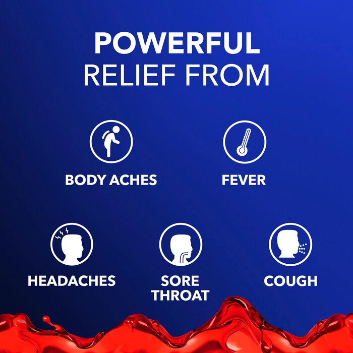 Vicks® DayQuil™ and NyQuil™ Intense Flu Multi-symptom Liquid Combo-Pack, Cherry, 12 fl oz., , large