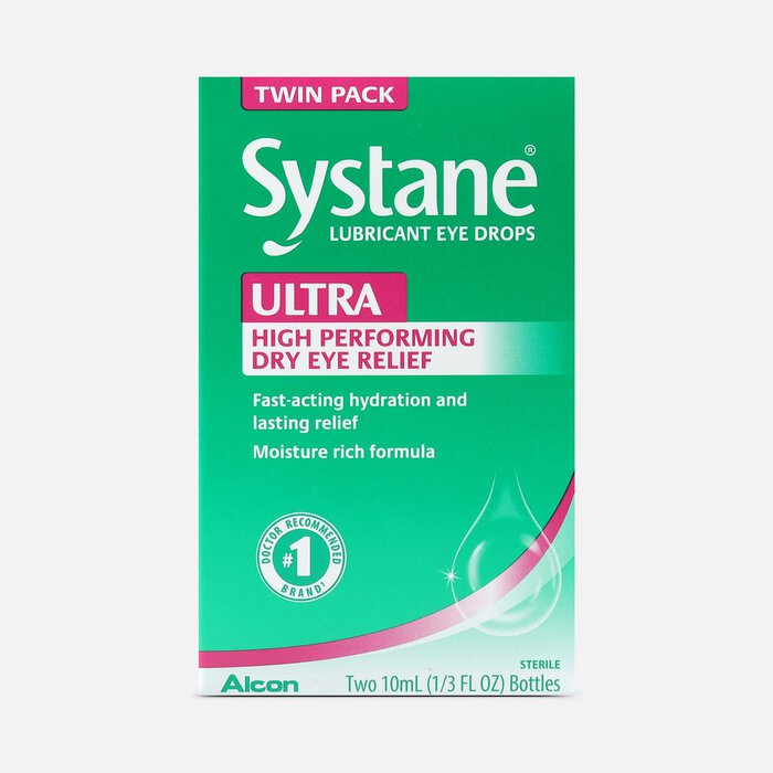 Systane Ultra Lubricating Eye Drops, 10 mL, Twin Pack, , large