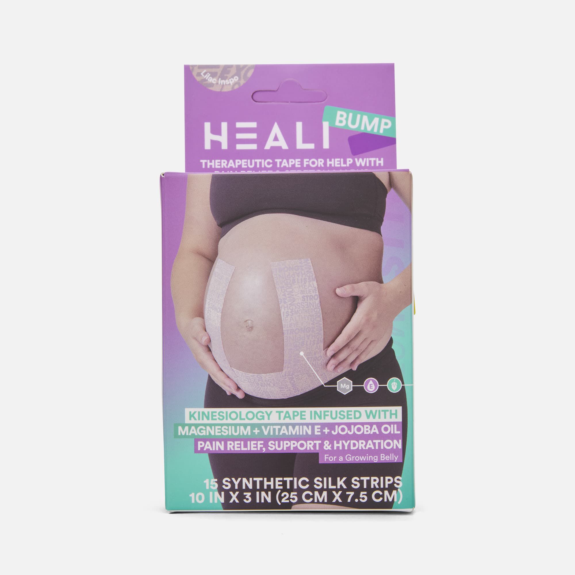 Heali Bump Belly Kinesiology Tape Strips, 15 ct., , large