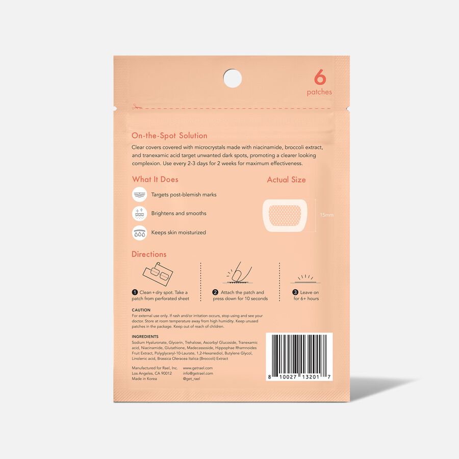 Rael Beauty Miracle Patch Microcrystal Dark Spot Cover, 6 ct., , large image number 1