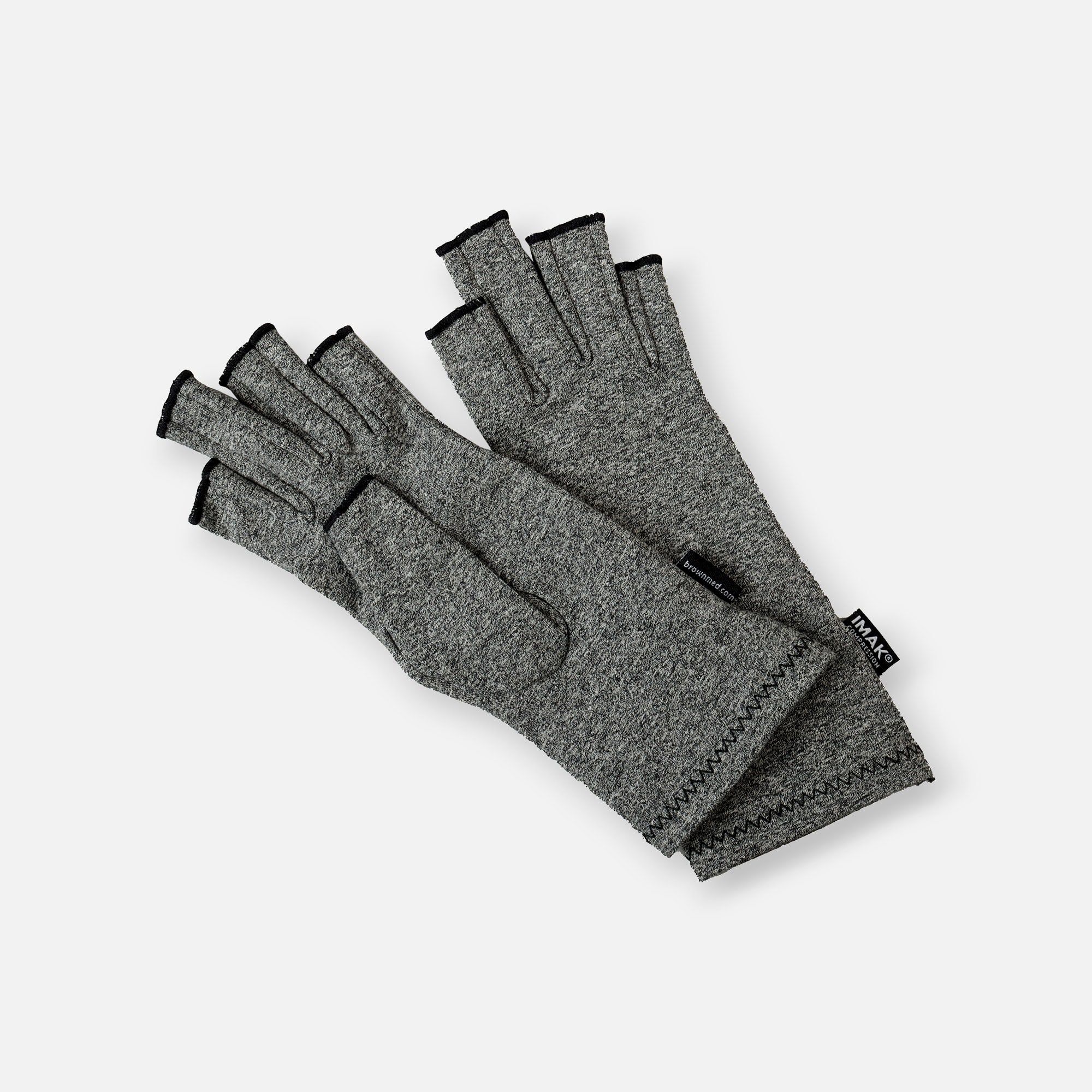 IMAK Arthritis Gloves, 1 Pair, Gray, large