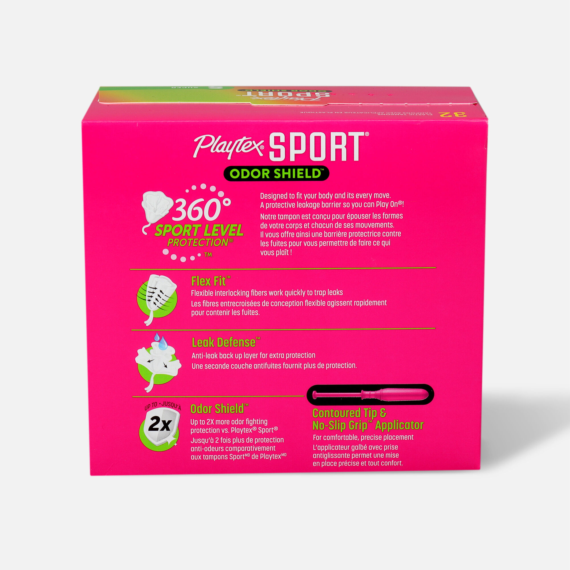 Playtex Sport Odor Shield Super Tampons, , large