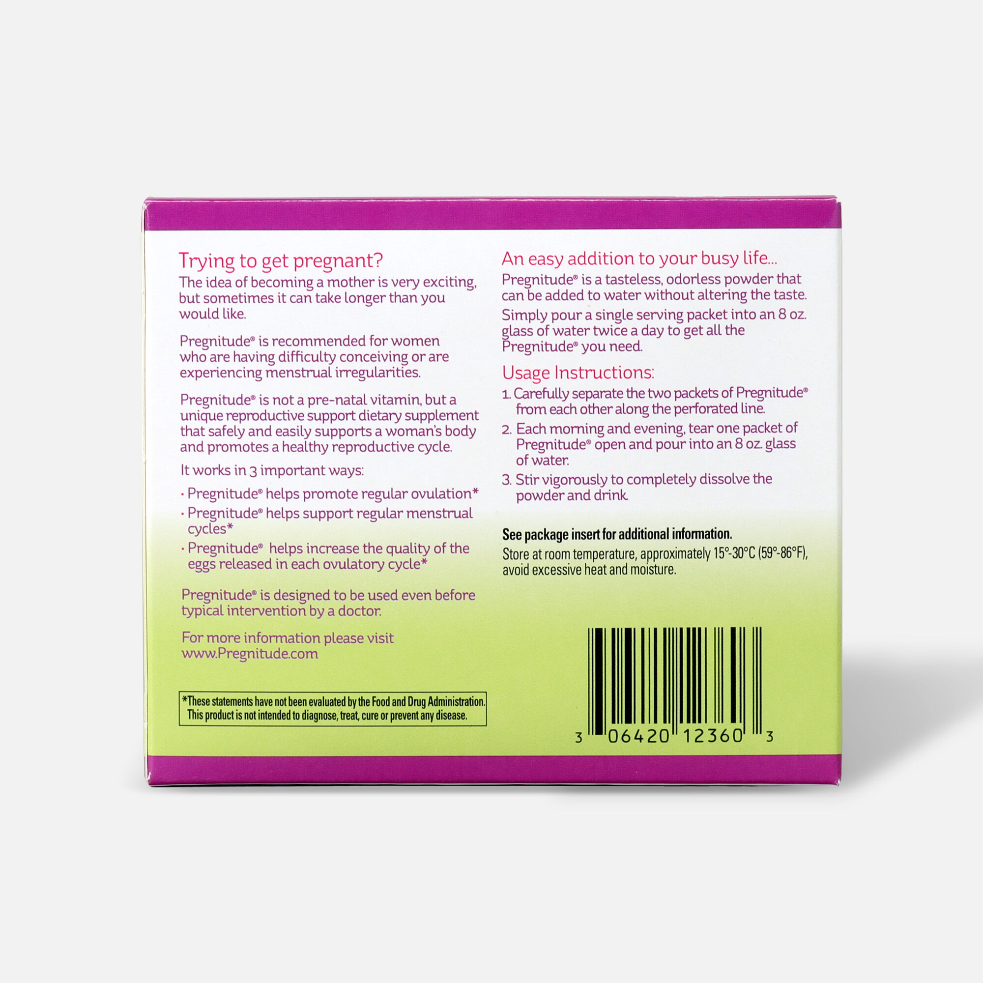Pregnitude Reproductive Support Dietary Supplement, , large