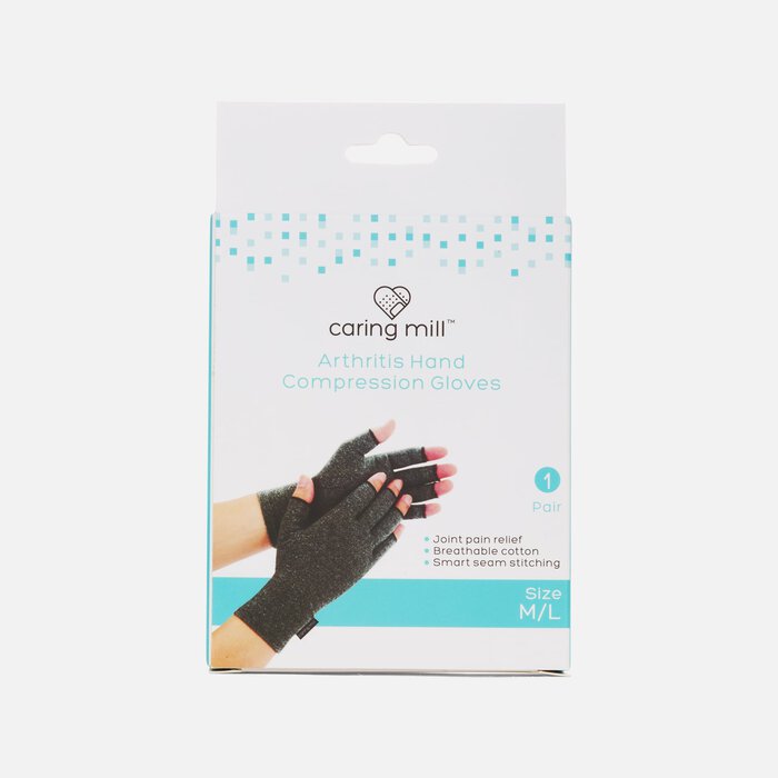 Caring Mill™ Arthritis Hand Compression Gloves, , large