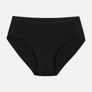 Thinx For All Leaks Signature Very Light Hiphugger Incontinence Underwear, Black, M