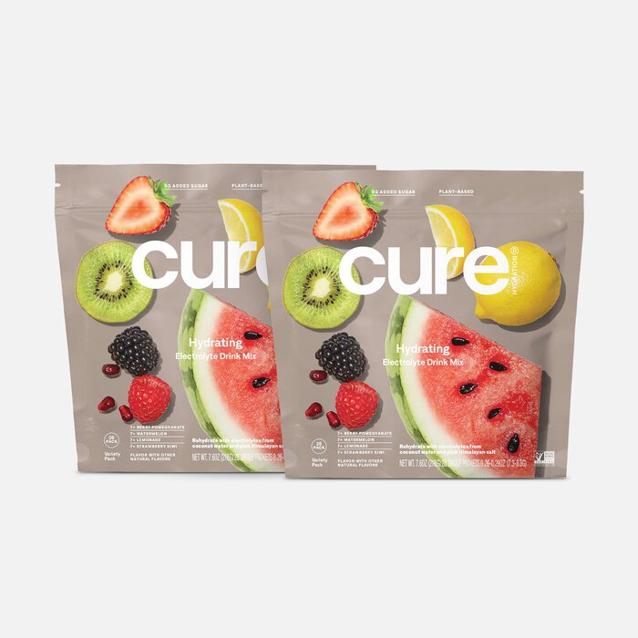 Cure Hydrating Electrolyte Drink Mix Pouches, Variety Pack, 28 ct. (2-Pack), , large