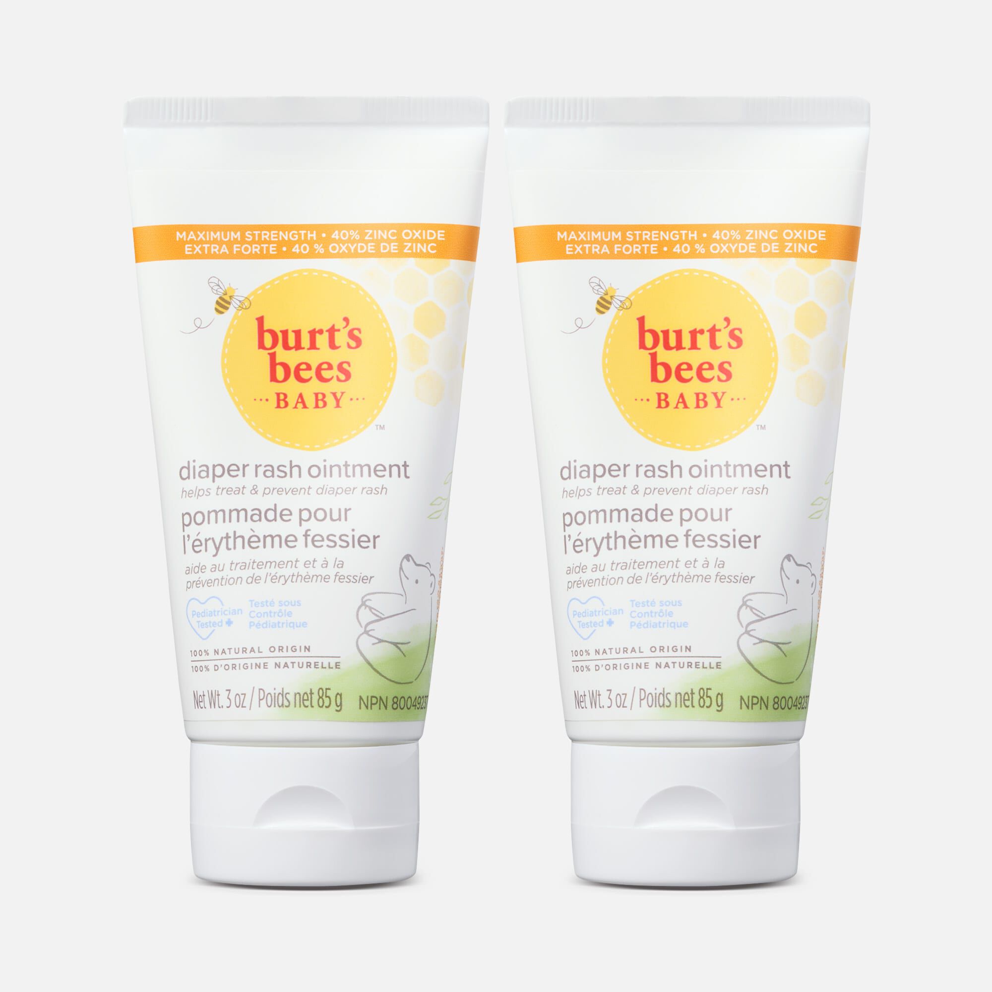 Burt's Bees Baby 100% Natural Origin Diaper Rash Ointment, 3 oz. (2 pack), , large