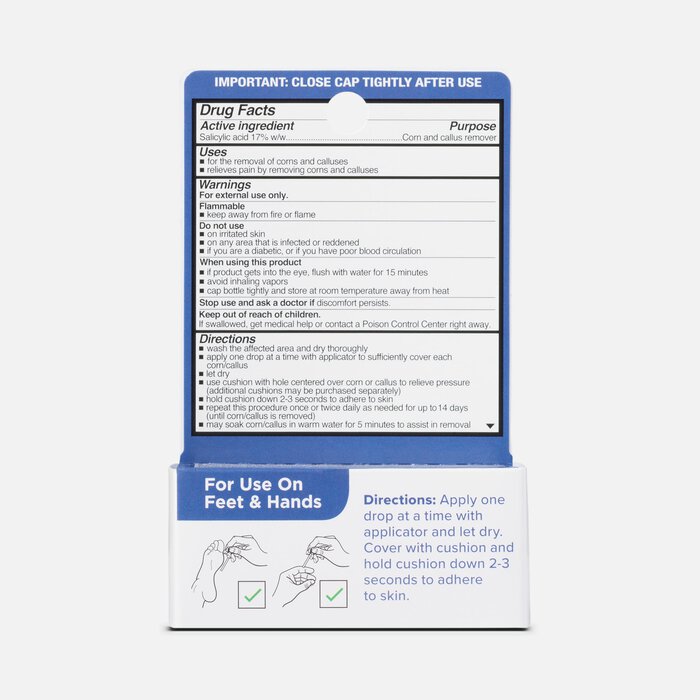 Caring Mill™ Corn & Callus Liquid and Cushion Remover Kit, , large