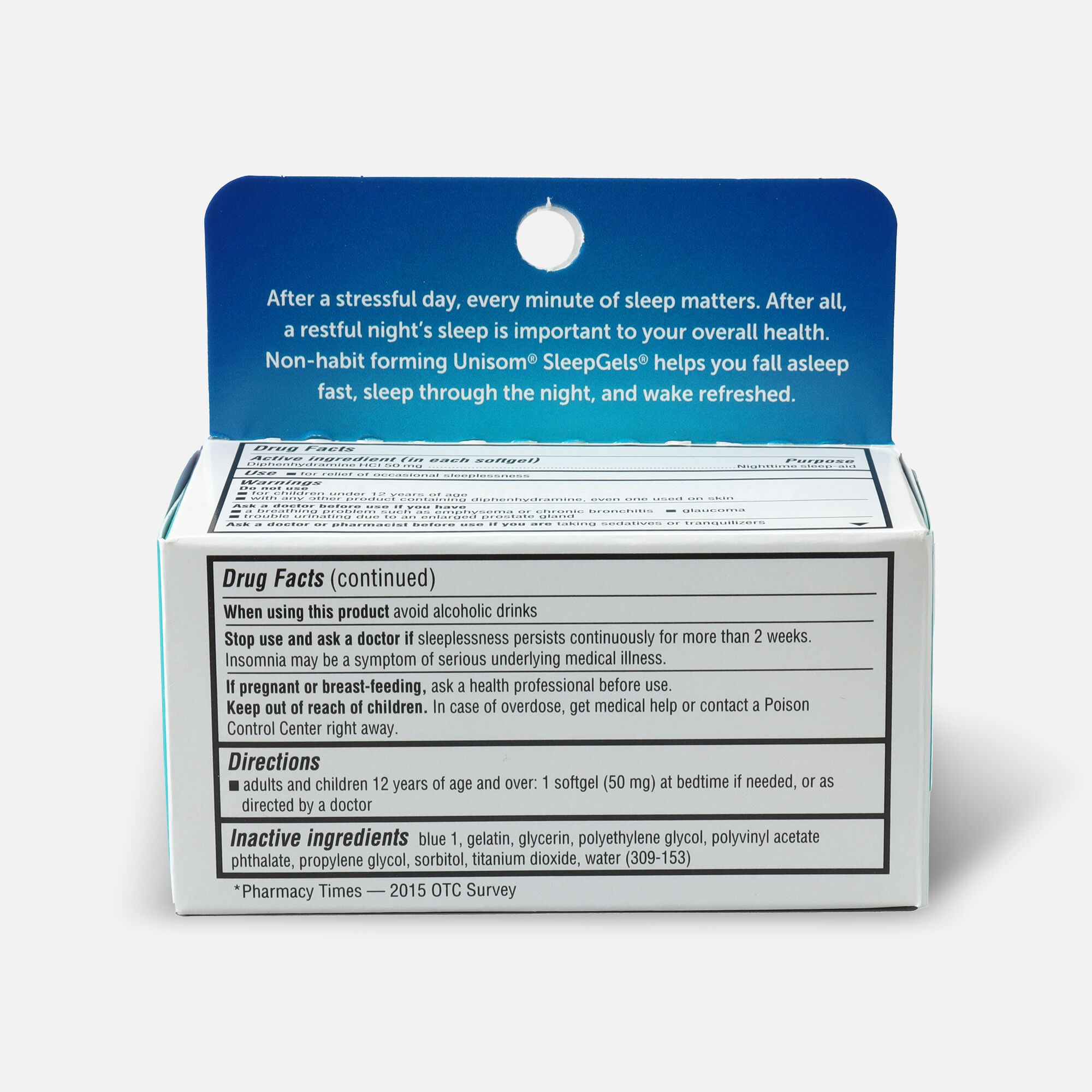 Unisom SleepGels, Maximum Strength Nighttime Sleep Aid, Softgels, 32 ct., , large