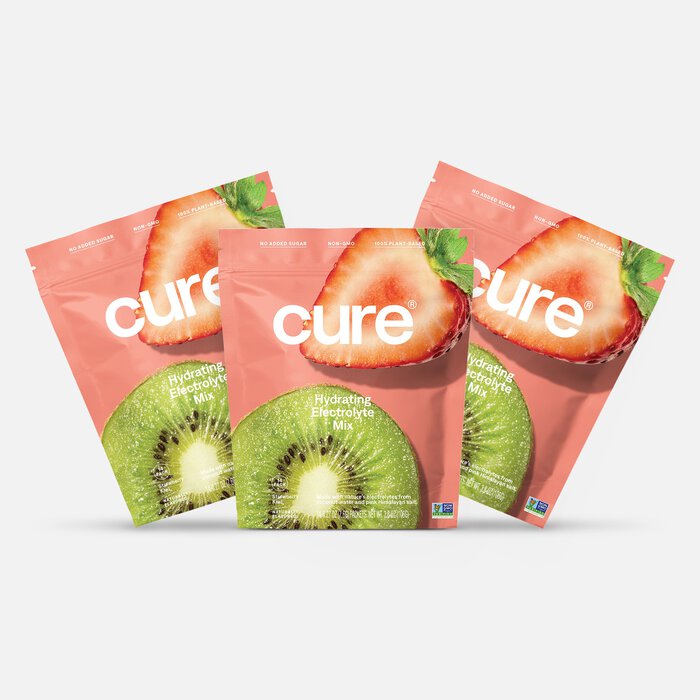 Cure Hydrating Electrolyte Drink Mix Pouches, Strawberry Kiwi, 14 ct. (3-Pack), , large