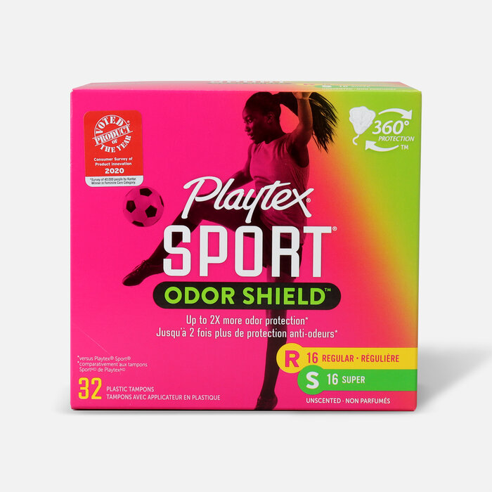 Playtex Sport Odor Shield Tampons, Multipack, 32 ct. (Reg/Super), , large