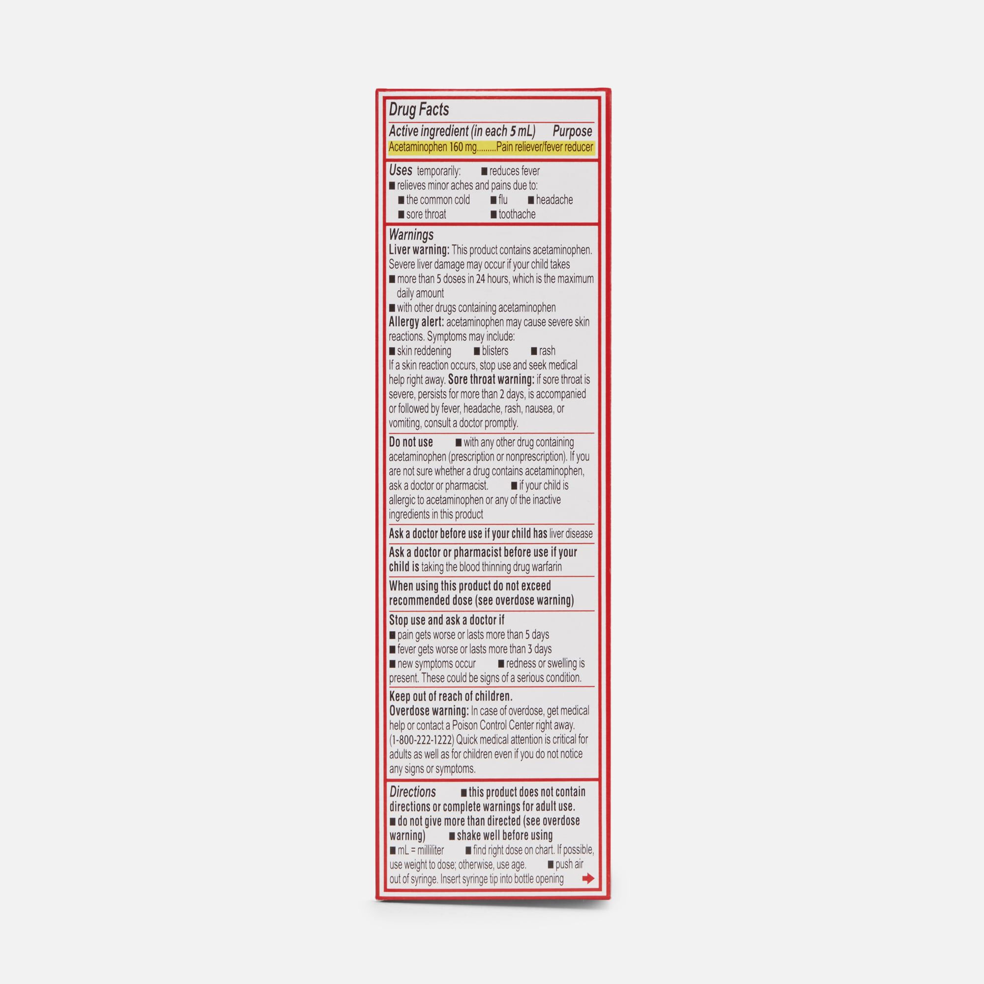 Tylenol Pain Reliever and Fever Reducer, Infant, Simple Measure, Grape, 2 fl oz., , large