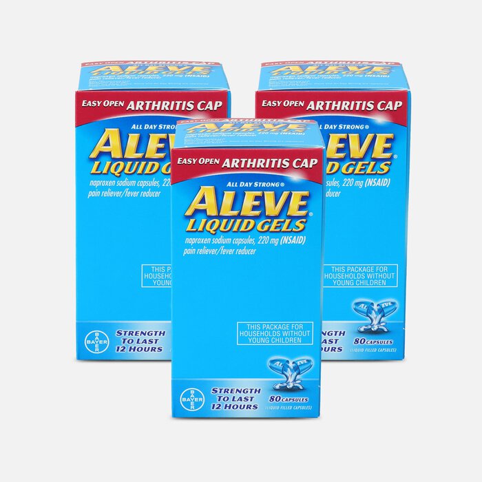 Aleve Arthritis Liquid Gels, Easy Open Cap, 80 ct. (3-Pack), , large