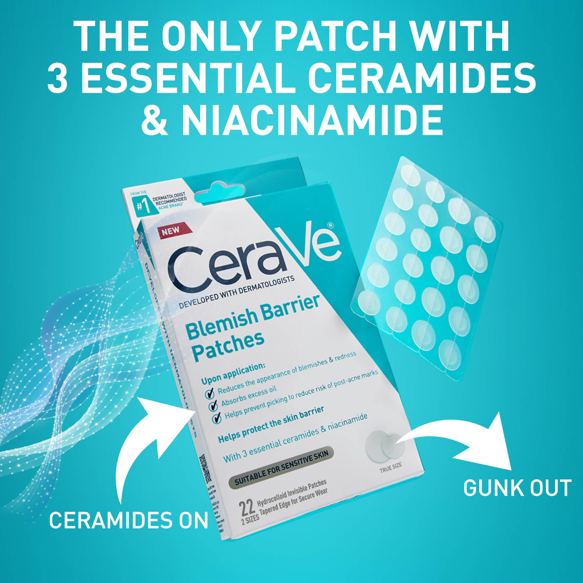 CeraVe® Blemish Barrier Patches, 22 ct., , large