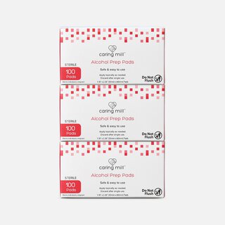 Caring Mill™ Alcohol Prep Pads, 100 ct. (3-Pack)