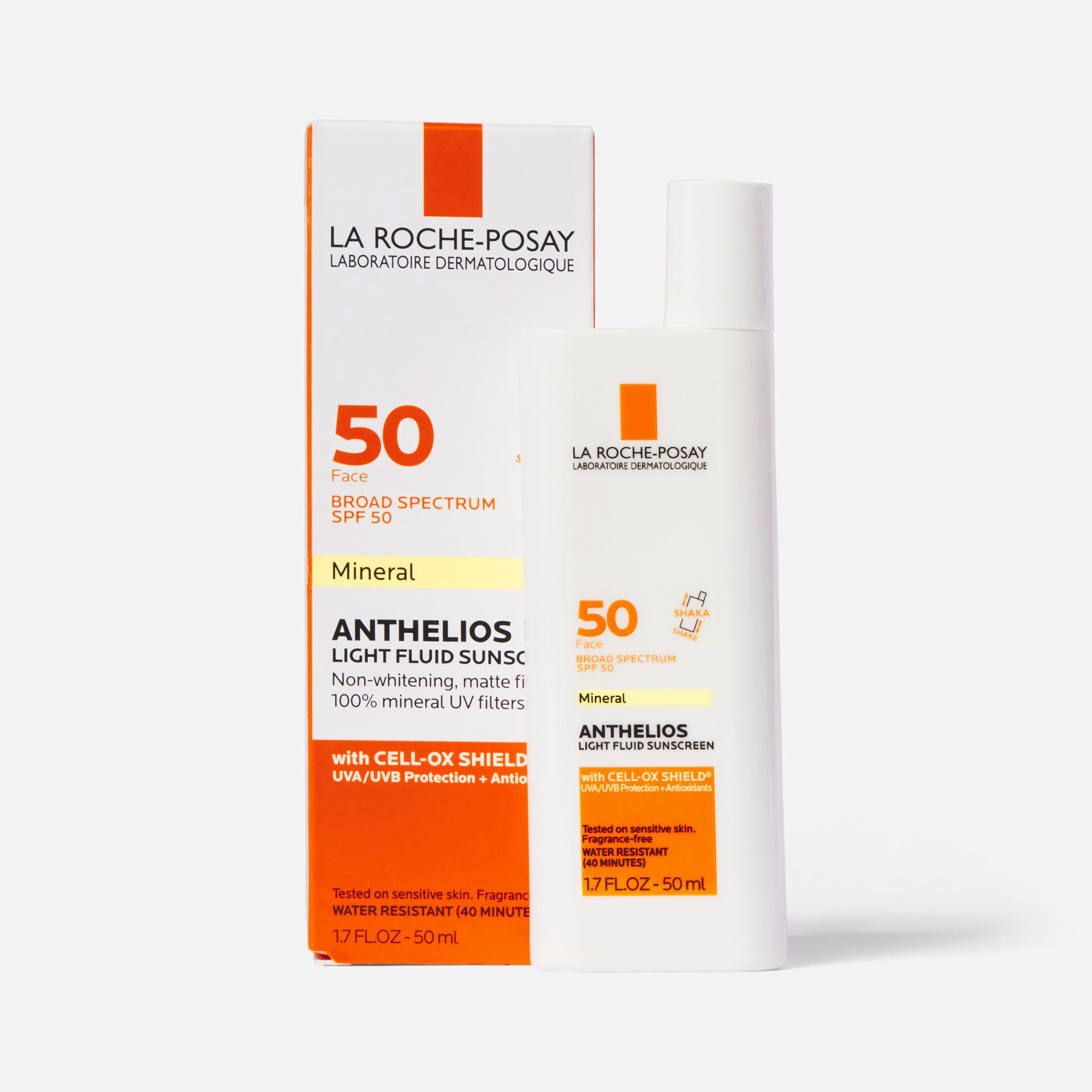 La Roche-Posay Anthelios 50 Mineral Sunscreen Ultra-Light Fluid for Face, SPF 50 with Zinc Oxide and Antioxidants, 1.7 fl oz., , large