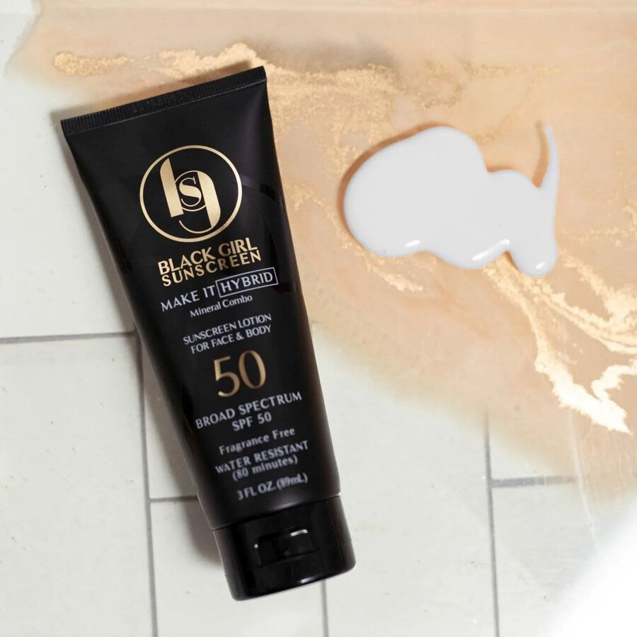 Black Girl Sunscreen Make It Hybrid Sunscreen Lotion, SPF 50, 3 fl oz., , large image number 3