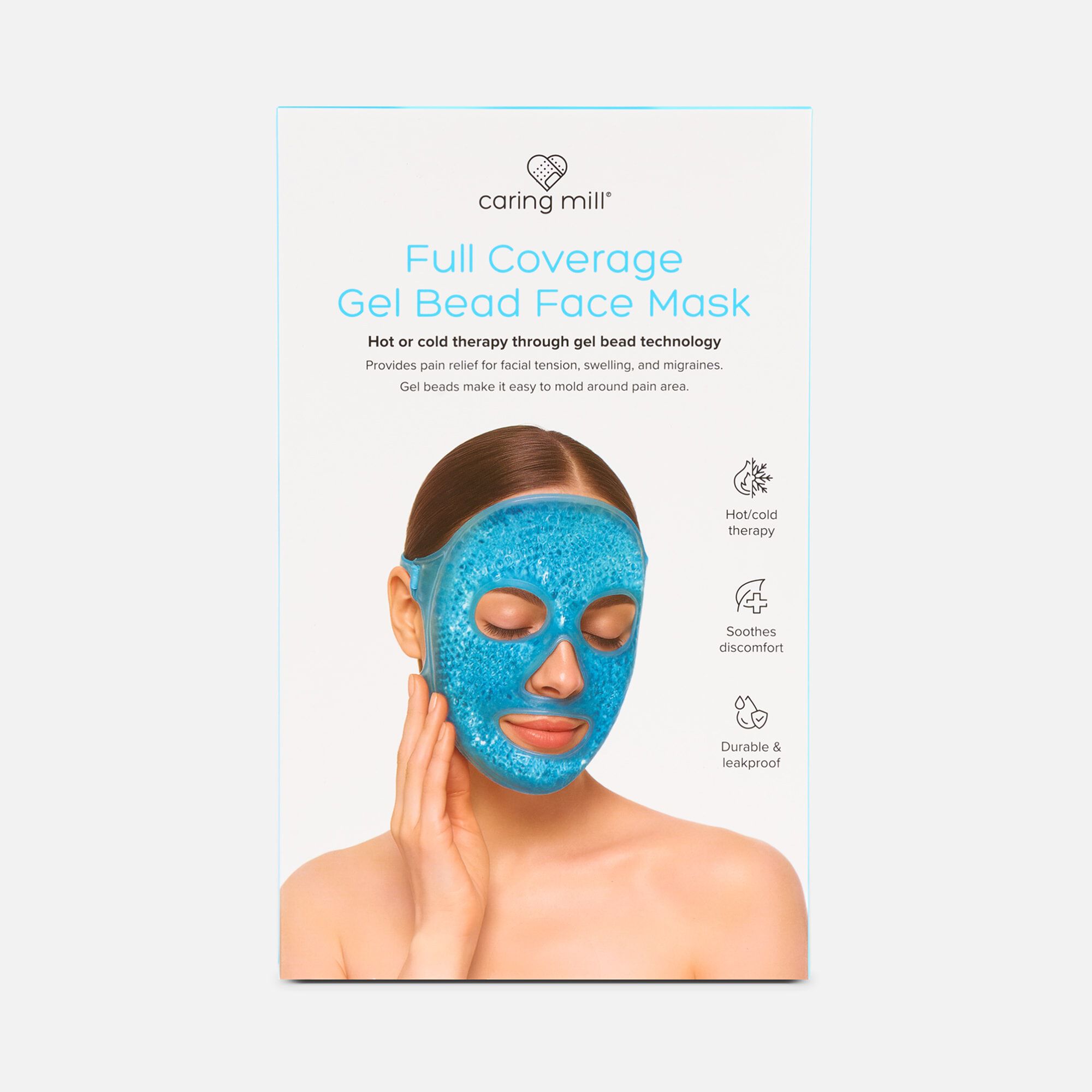 Caring Mill™ Full Coverage Gel Bead Face Mask, , large