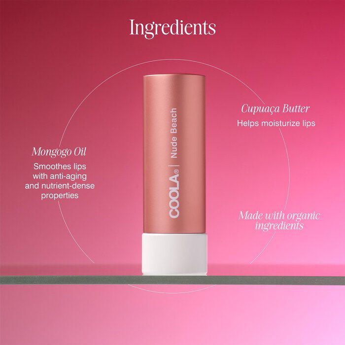 COOLA Mineral Liplux SPF 30 Nude Beach Lip Balm, .15 oz., Nude Beach, large