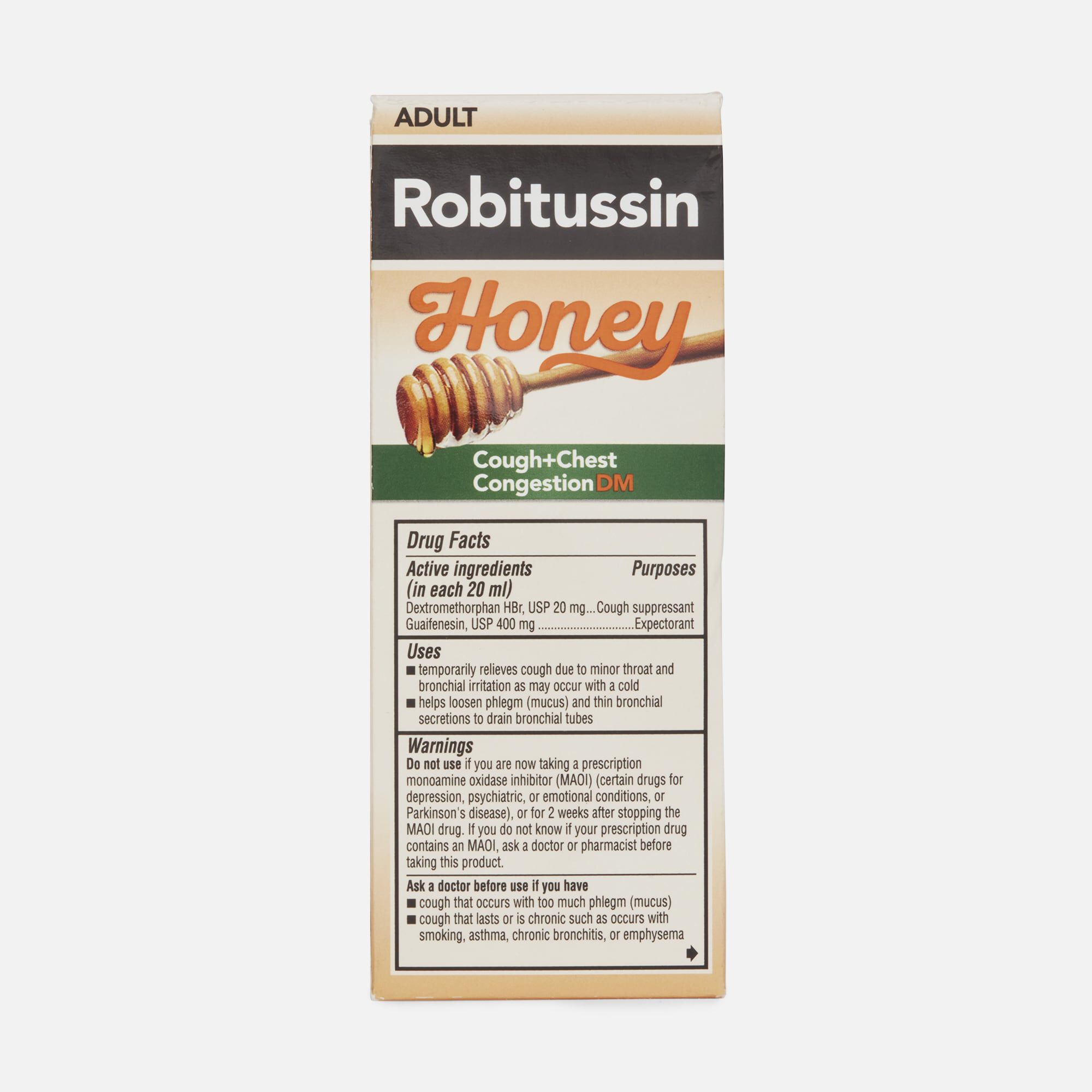 Robitussin Honey Maximum Strength Cough & Chest Congestion DM, 4 fl oz., , large