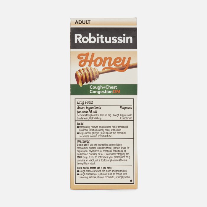 Robitussin Honey Maximum Strength Cough & Chest Congestion DM, 4 fl oz., , large