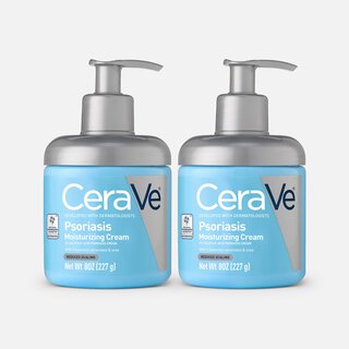 CeraVe Moisturizing Cream for Psoriasis Treatment With Salicylic Acid & Urea for Dry Skin Itch Relief (2-Pack)