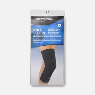 Reparel Knee Sleeve, Black, S