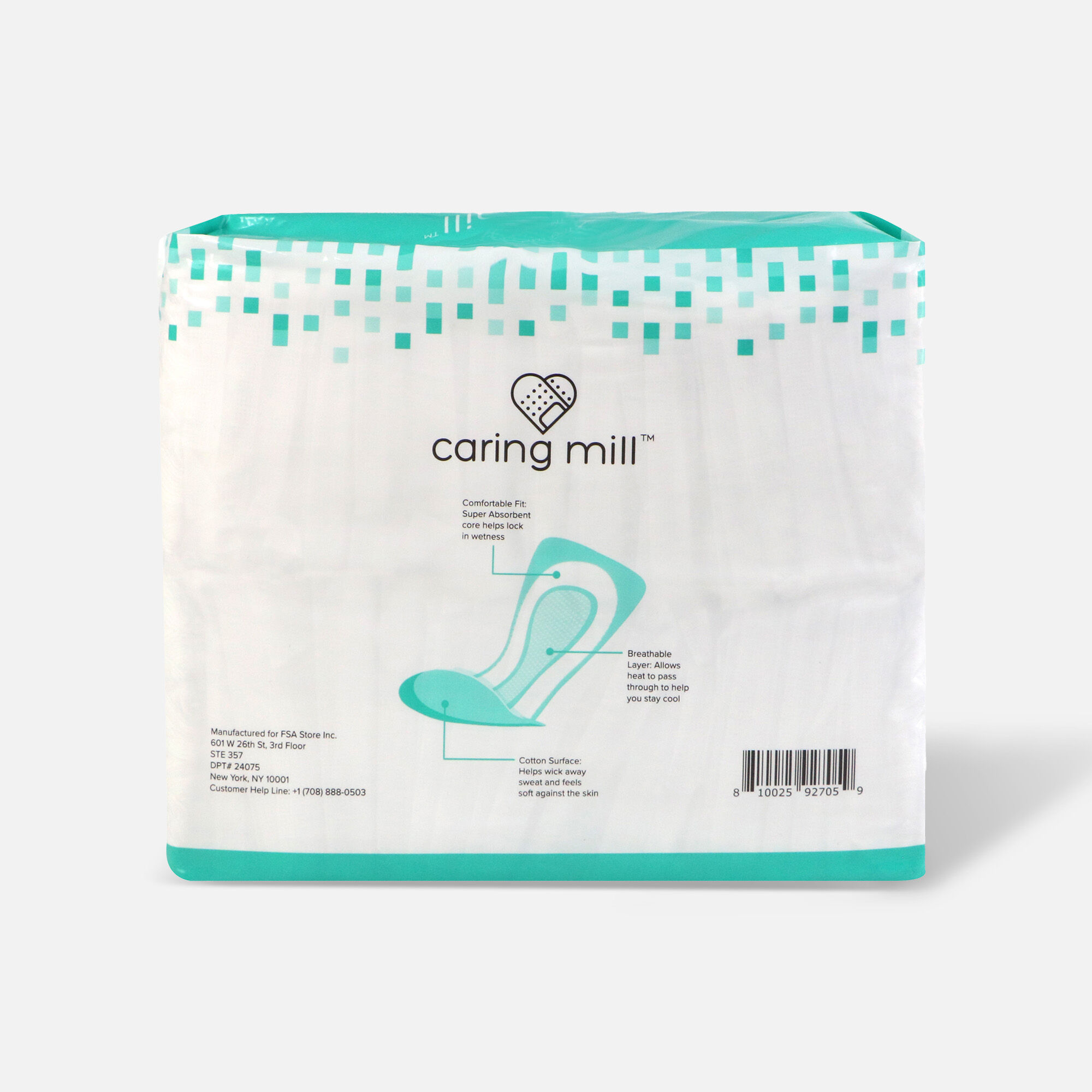 Caring Mill™ Incontinence Pads for Men, 52 ct., , large