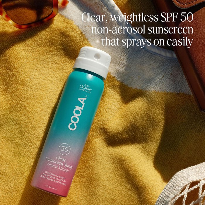 COOLA Classic Body Organic Sunscreen Spray SPF 50 Guava Mango - Travel Size, , large