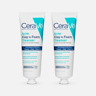 CeraVe® Acne Clay to Foam Cleanser (2-Pack)