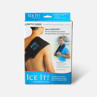 Battle Creek Ice It!® ColdCOMFORT™ System with Strap Model 540, 6" x 18"