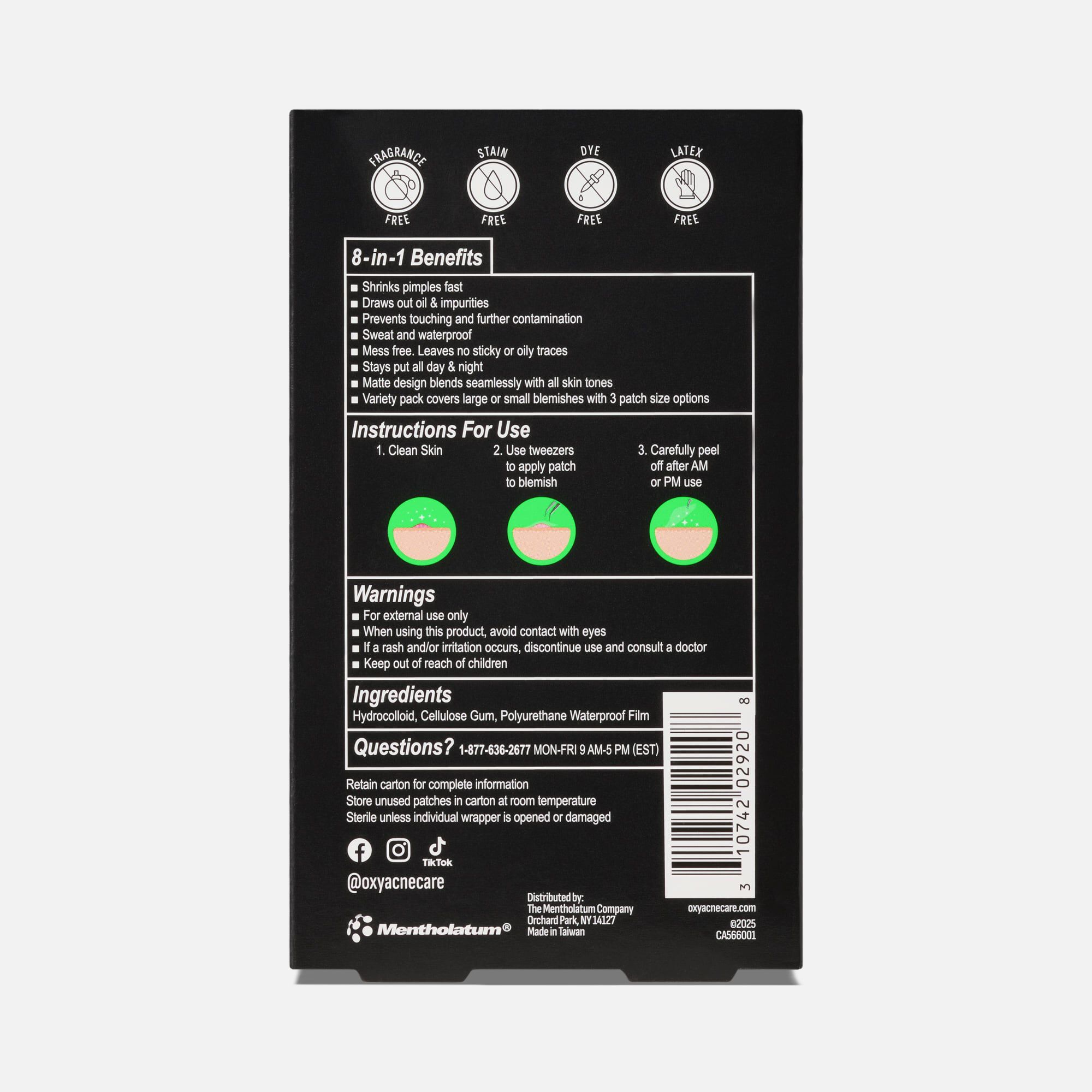 OXY® 8-in-1 Pimple Patch, Variety Pack, 26 ct., , large