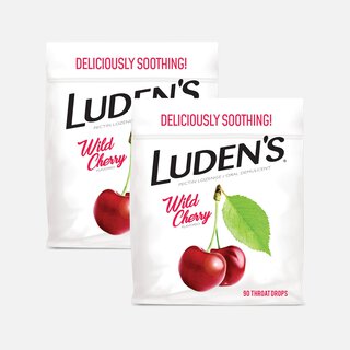 Luden's Wild Cherry Throat Drops, 90 ct. (2-Pack)