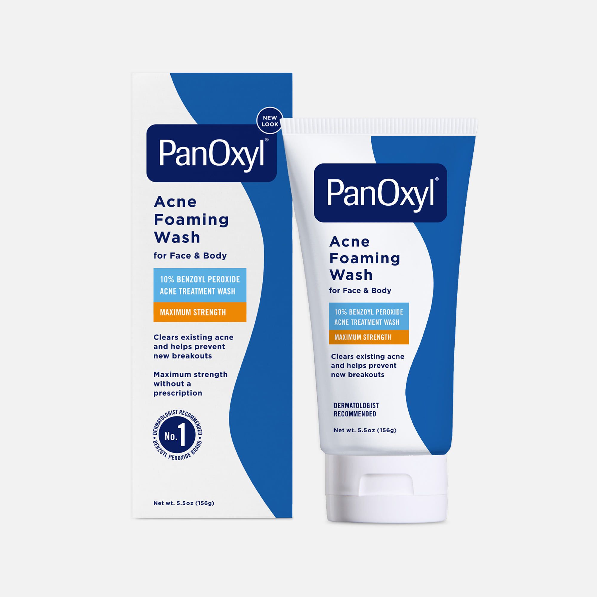PanOxyl Acne Foaming Wash for Face & Body, 5.5 oz., , large