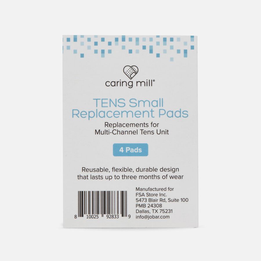 Caring Mill&trade; Replacement Pads for Multi-Channel TENS Units, 4 pack, , large image number 1