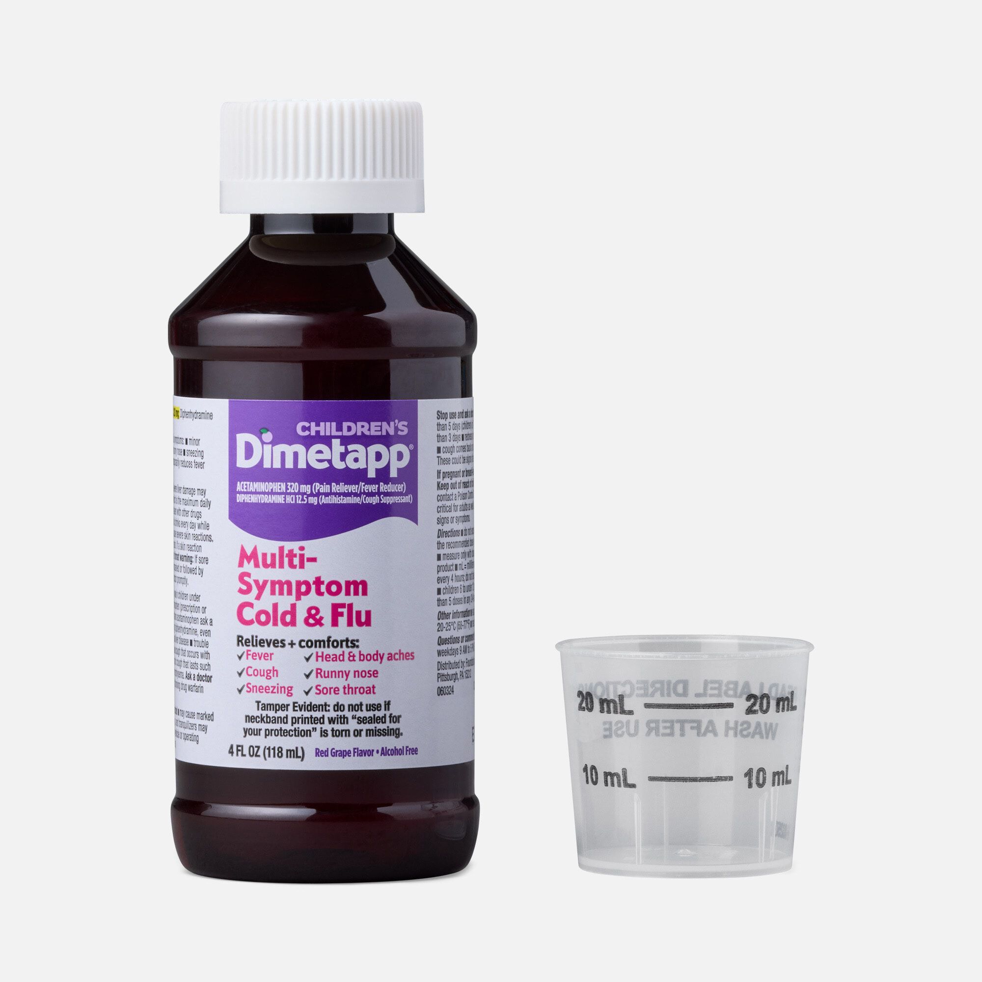 Children’s Dimetapp Multi-Symptom Cold & Flu, Grape, 4 oz., , large
