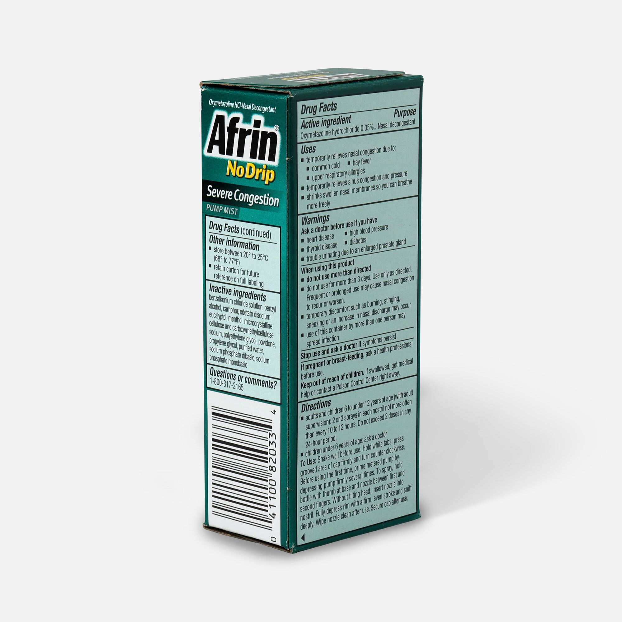 Afrin No Drip Severe Congestion Pump Nasal Mist, .5 oz., , large