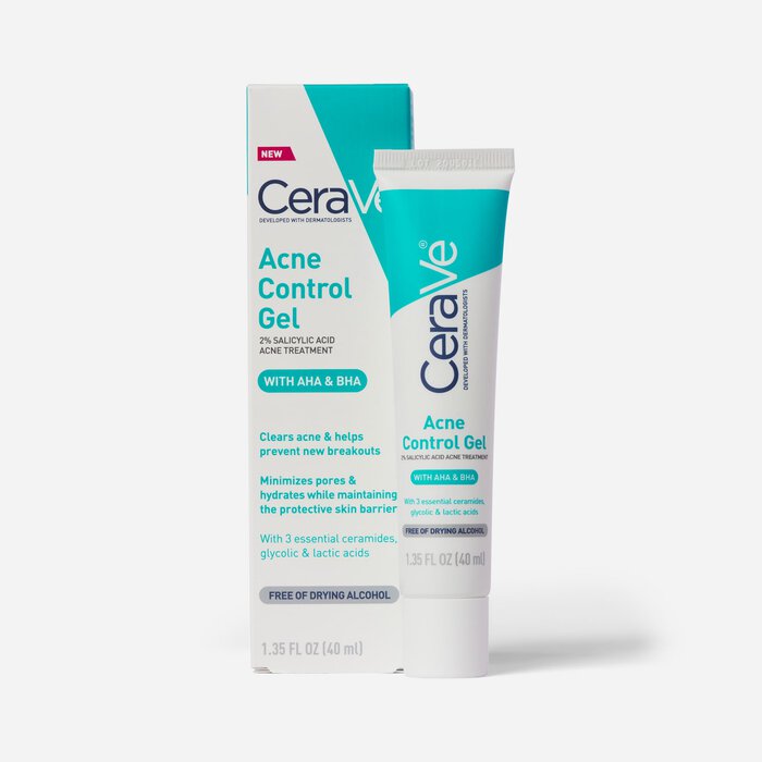 CeraVe Salicylic Acid Acne Treatment Gel, , large